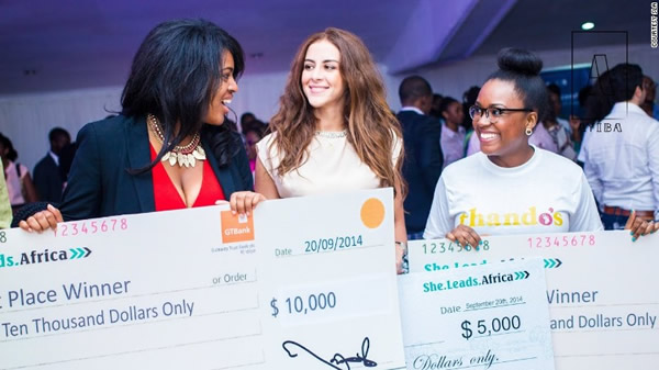 Winners of the 2014 She Leads Africa Entrepreneur Showcase. Image courtesy of SLA